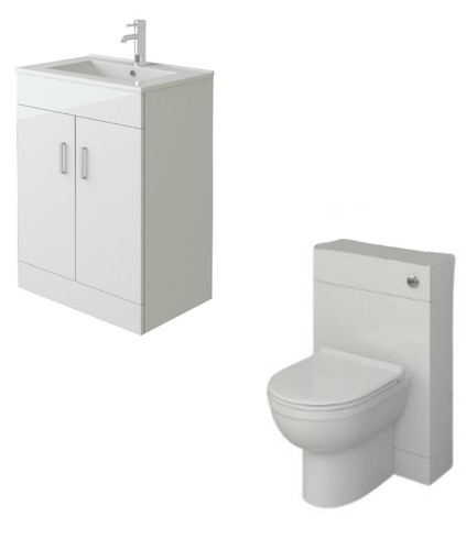 Vanity unit with combined sink - vanity,