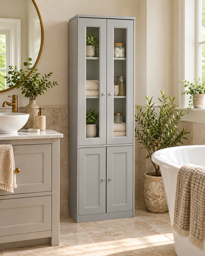 Freestanding grey shaker - freestanding,