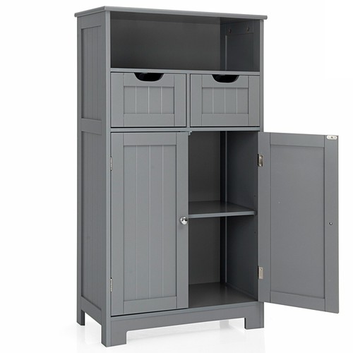 Bathroom floor cabinet wooden - bathroom,