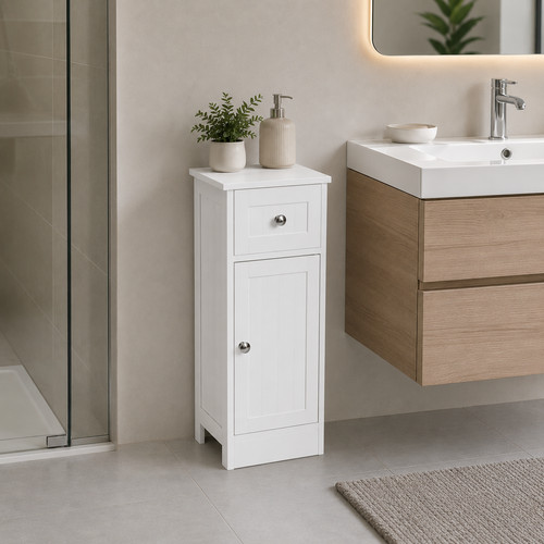 White wood free - standing, 1
