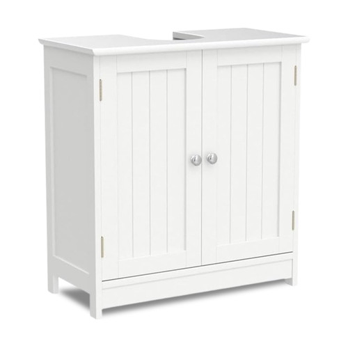 White bathroom under sink - under,