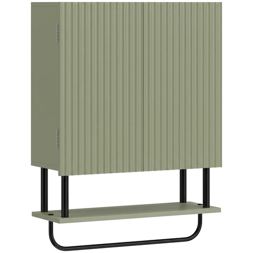 Homcom green wall mounted - green,