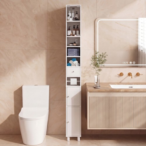 Tall bathroom cabinet - bathroom,