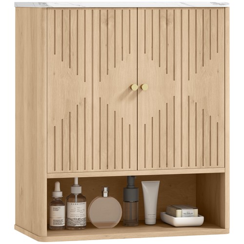 Homcom bathroom wall cabinet - bathroom,