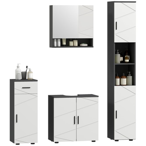 Kleankin bathroom cabinet set - kleankin,