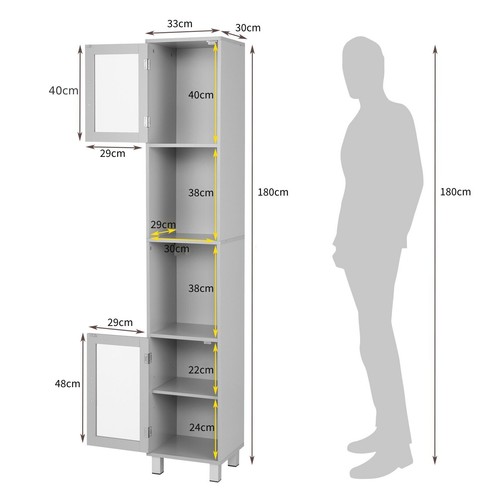 Slim freestanding storage - freestanding,