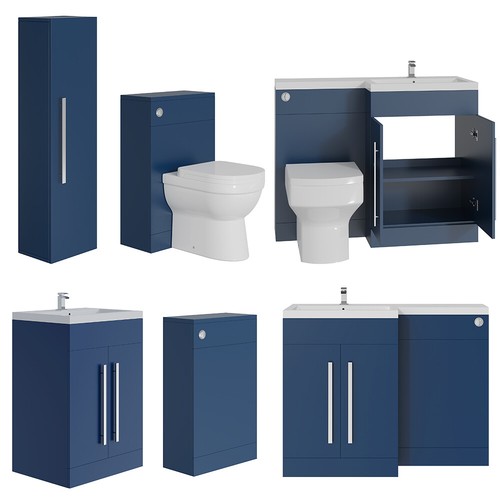 Bathroom matt navy blue - bathroom,