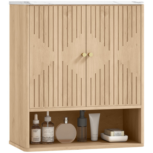 Homcom bathroom wall - wall, cabinet