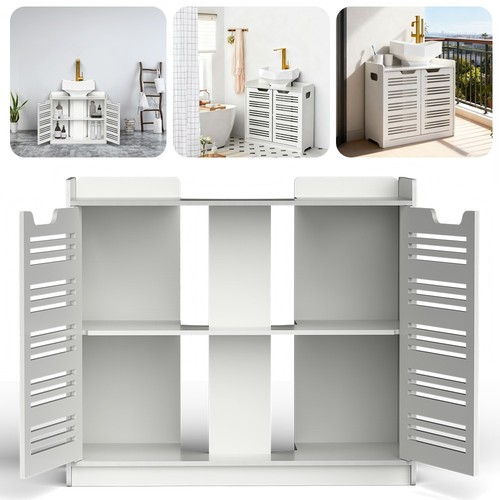 White bathroom under sink - under,